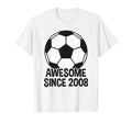 Awesome Since 2008 18Th Birthday 18 T-Shirt - Custom Art Print for Adults - T-Shirt, Sweatshirt, Hoodie