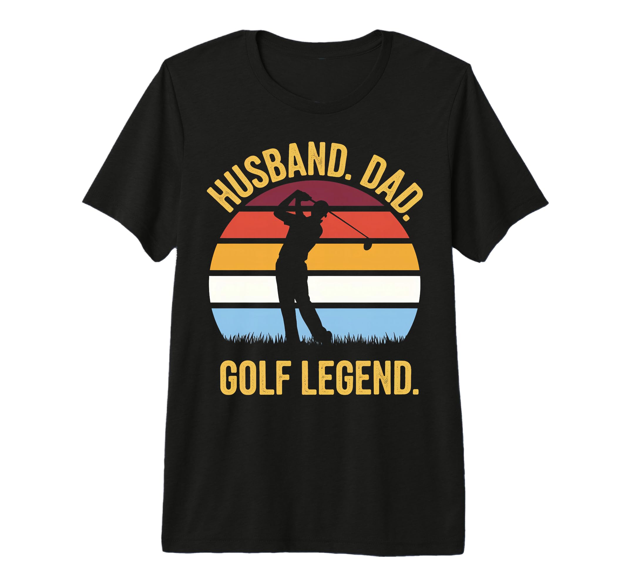 Husband Dad Golf Legend Tri Blend T-Shirt - Minimalist Print for Adults - T-Shirt, Sweatshirt, Hoodie