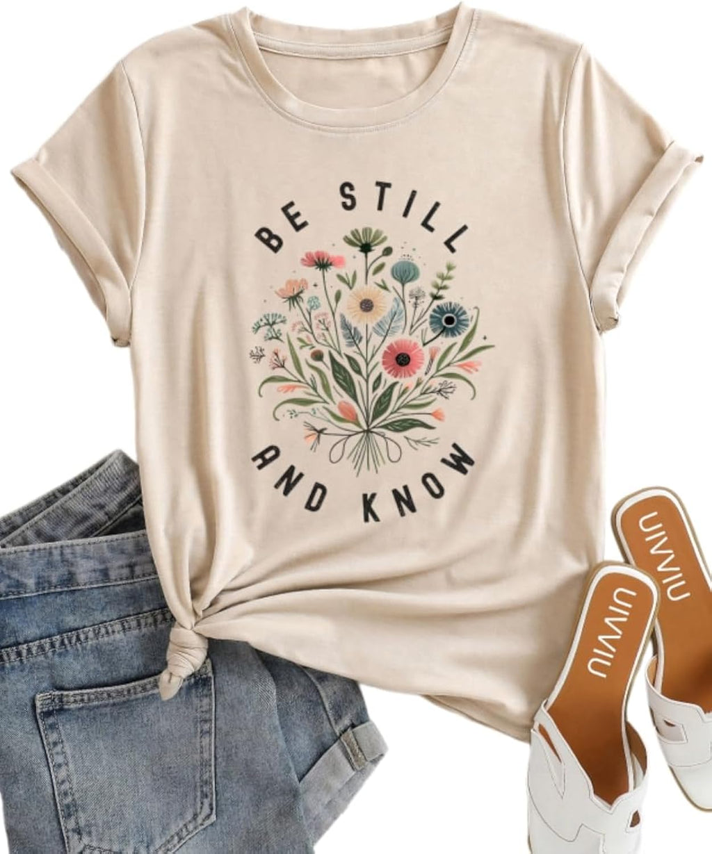 Be Still and Know for Women Casual Short Sleeve - Adult & Kids T-Shirts, Sweatshirts & Hoodies apparel design preview 1