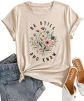 Be Still and Know for Women Casual Short Sleeve - Adult & Kids T-Shirts, Sweatshirts & Hoodies apparel design preview 1