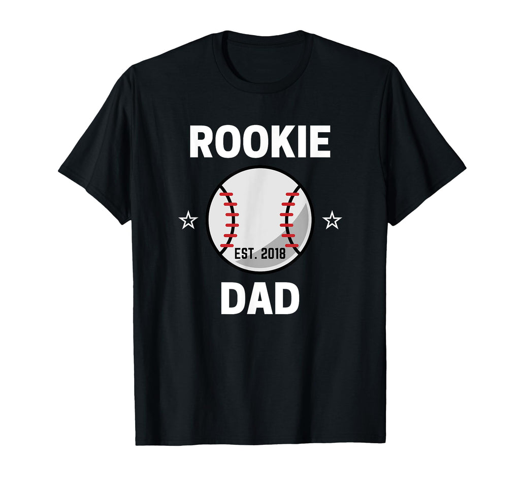 Rookie Dad Baseball Lover 2018 New T-Shirt - Minimalist Print for Adults - T-Shirt, Sweatshirt, Hoodie