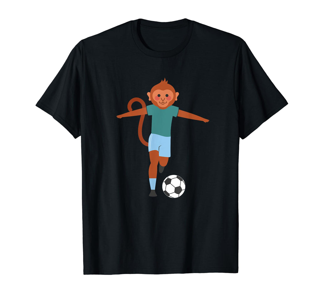 Monkey Jungle Animal Soccer Player T-Shirt - Trendy Graphic for Adults - T-Shirt, Sweatshirt, Hoodie