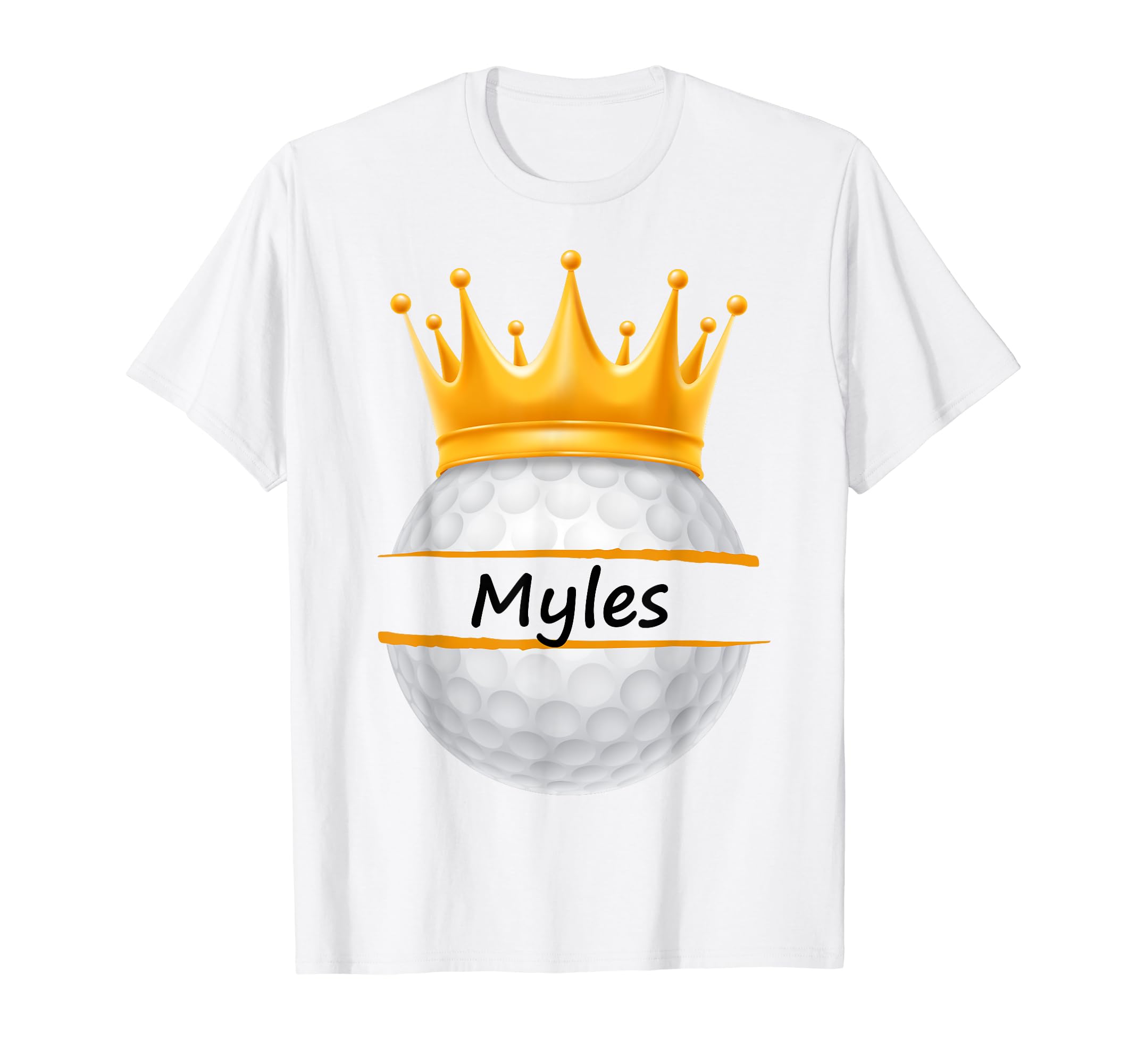 Novelty Golf Personalized Name Myles T-Shirt - Minimalist Print for Adults - T-Shirt, Sweatshirt, Hoodie