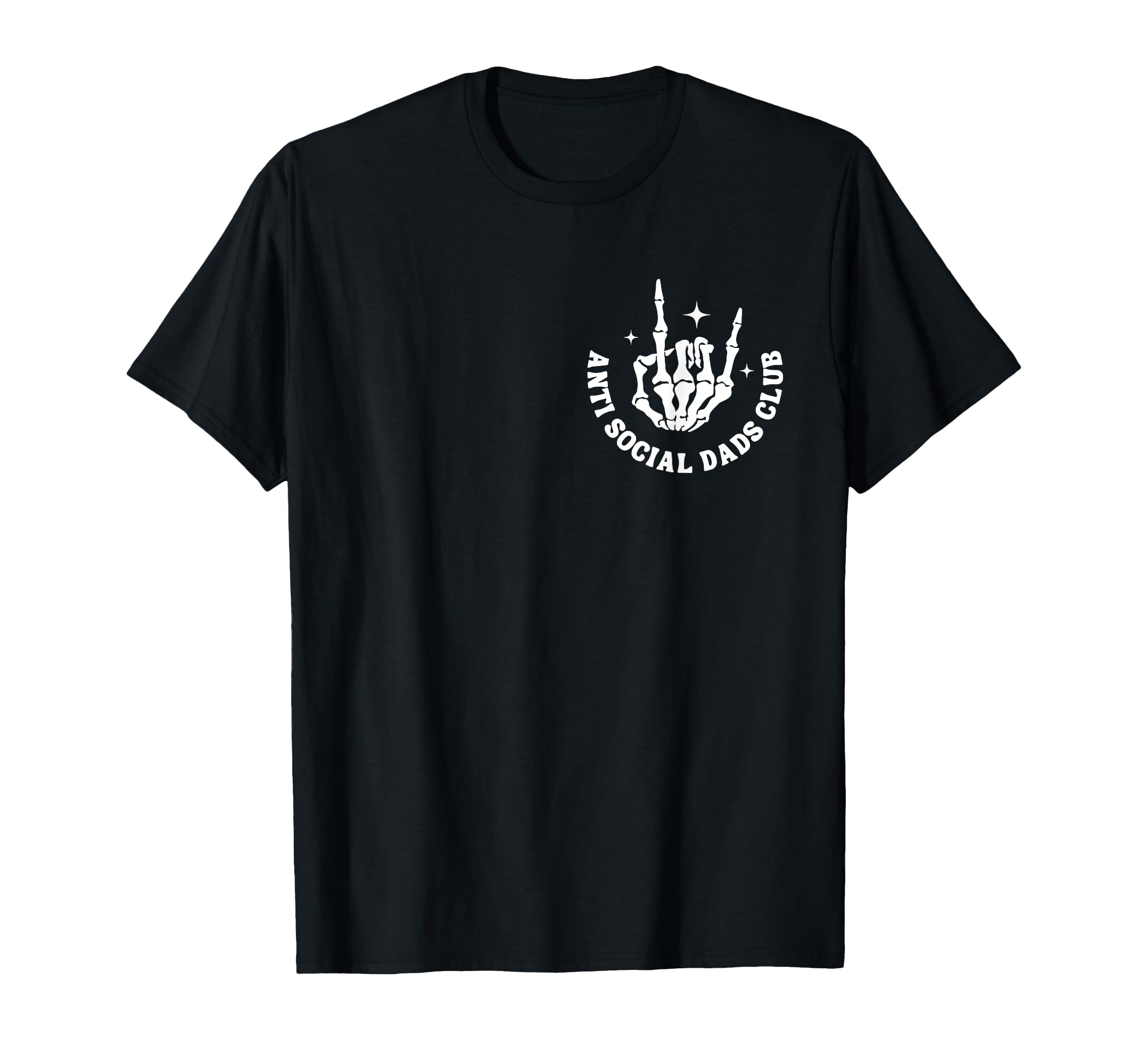Anti Social Dads Club Groovy Funny Dad T-Shirt - Graphic Print Men Women - T-Shirt, Sweatshirt, Hoodie