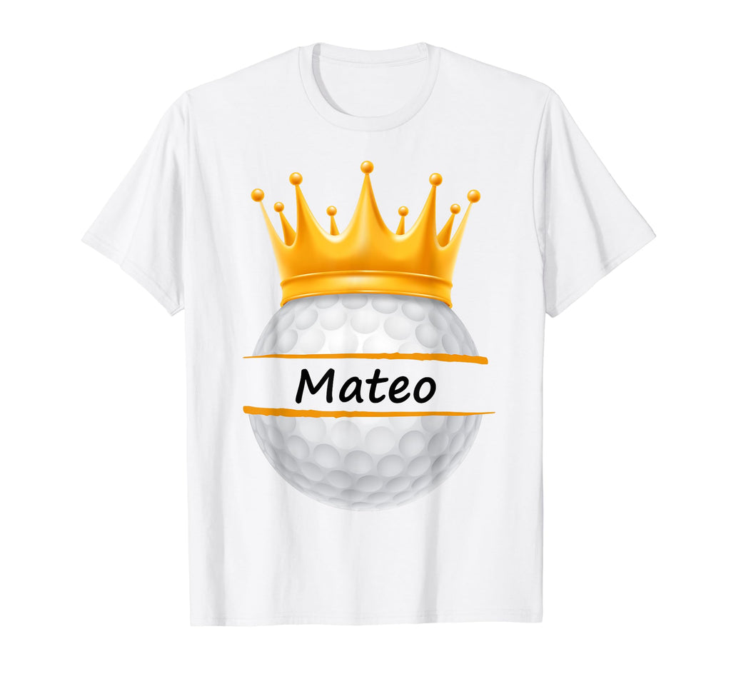 Novelty Golf Personalized Name Mateo T-Shirt - Minimalist Print Unisex - T-Shirt, Sweatshirt, Hoodie