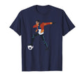Dabbing Soccer Player Futuristic T-Shirt - Aesthetic Graphic Men Women - T-Shirt, Sweatshirt, Hoodie