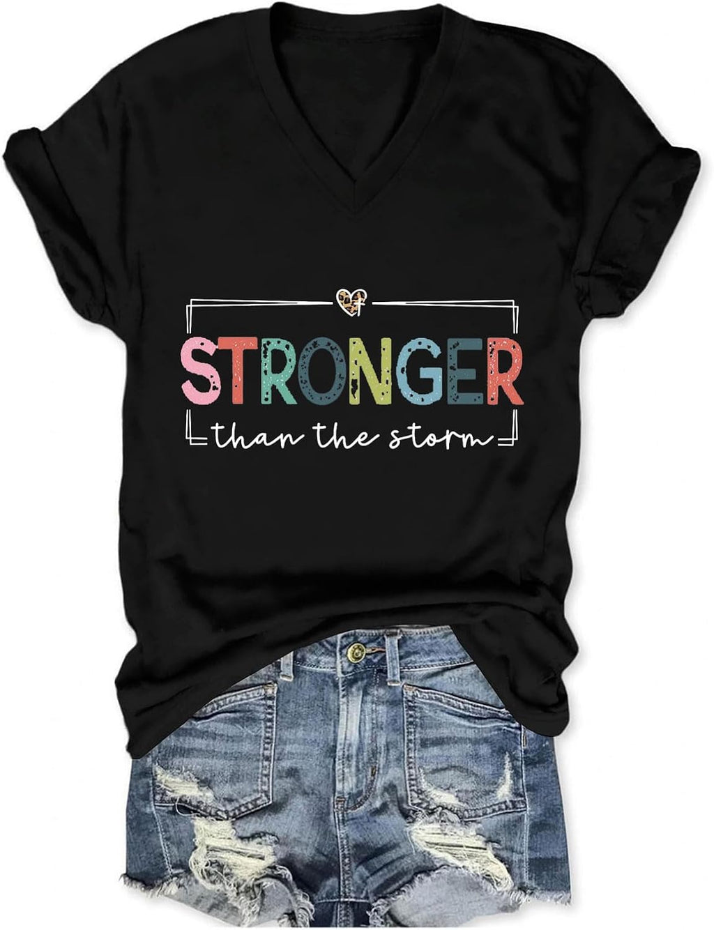Women Stronger Than The Storm Inspirational - Adult & Kids T-Shirts, Sweatshirts & Hoodies apparel design preview 1