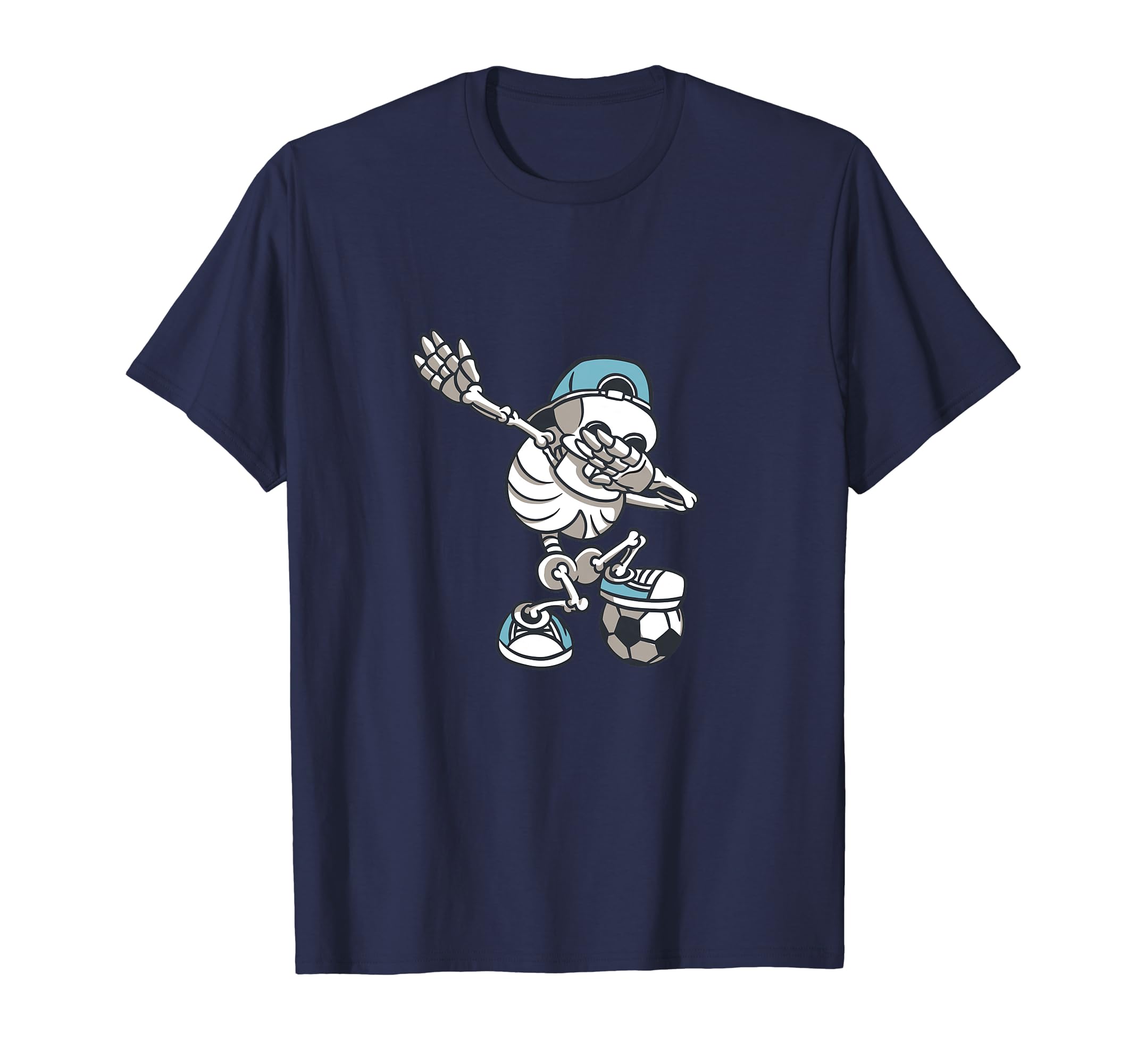 Dabbing Skeleton Soccer Player T-Shirt - Casual Everyday Wear for Adults - T-Shirt, Sweatshirt, Hoodie