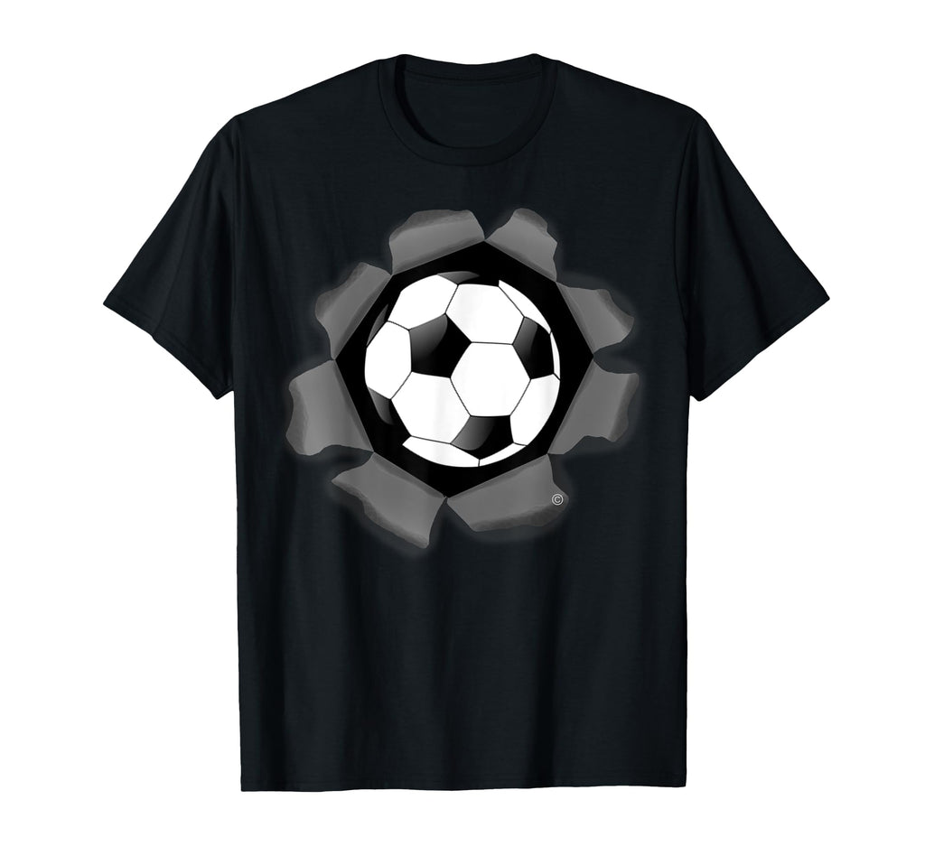 Funny Soccer Ball Burst Adults T-Shirt - Novelty Apparel Unisex - T-Shirt, Sweatshirt, Hoodie