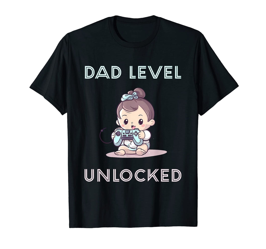 Dad Level Unlocked 2023 Gamer Father T-Shirt - Trendy Graphic for Adults - T-Shirt, Sweatshirt, Hoodie