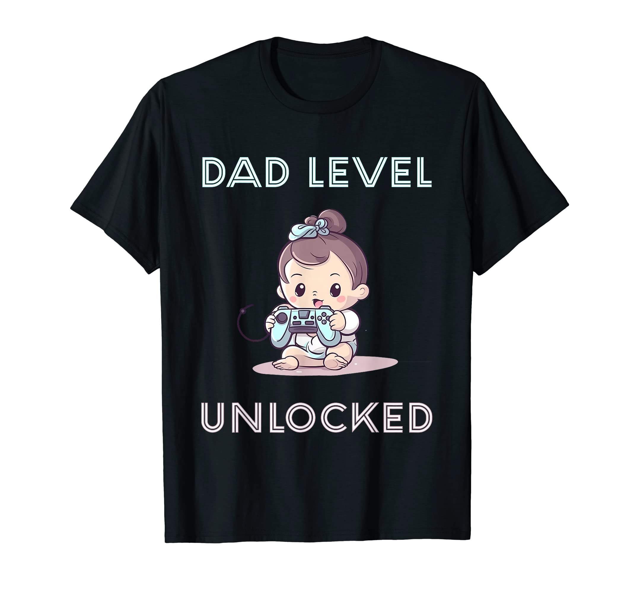 Dad Level Unlocked 2023 Gamer Father T-Shirt - Trendy Graphic for Adults - T-Shirt, Sweatshirt, Hoodie