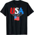 USA Flag Pixel Art - Adult & Kids T-Shirts, Sweatshirts & Hoodies apparel design preview 1