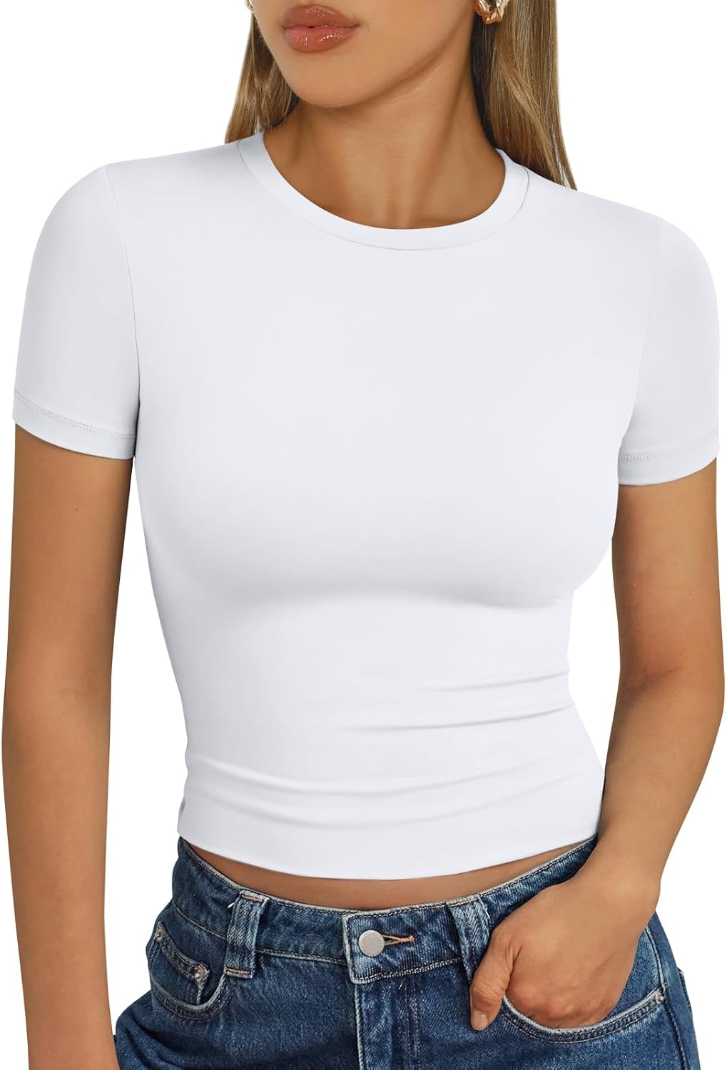 Womens Short Sleeve Buttery Soft Summer Crop Tops - Adult & Kids T-Shirts, Sweatshirts & Hoodies apparel design preview 1