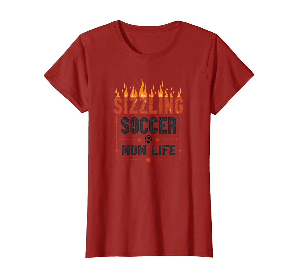 Sizzling Soccer Mom Life Athletic T-Shirt - Casual Everyday Wear Men Women - T-Shirt, Sweatshirt, Hoodie