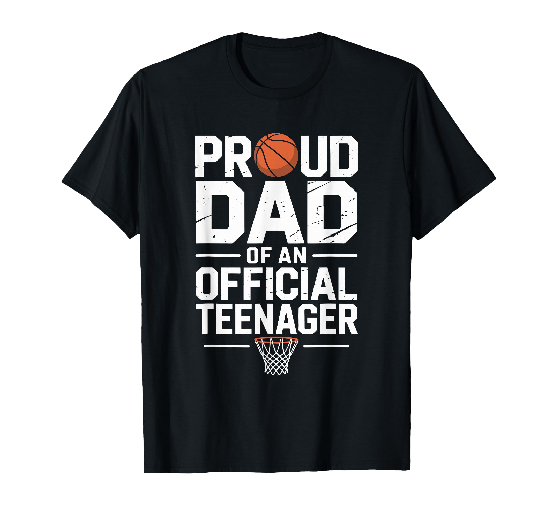 Proud Basketball Father Dad Teenager T-Shirt - Custom Art Print Men Women - T-Shirt, Sweatshirt, Hoodie