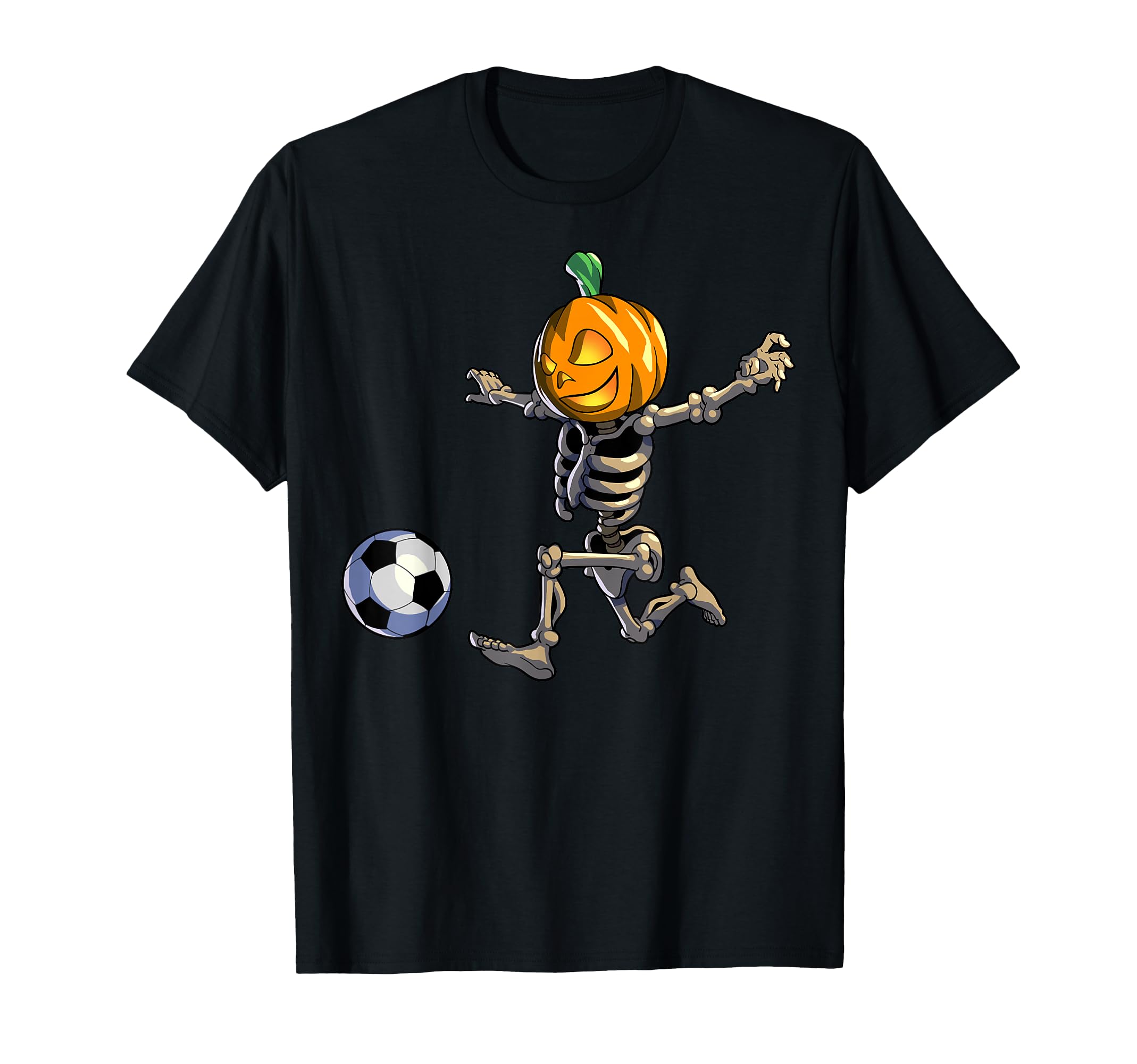 Soccer Skeleton Halloween Soccer T-Shirt - Novelty Apparel Men Women - T-Shirt, Sweatshirt, Hoodie