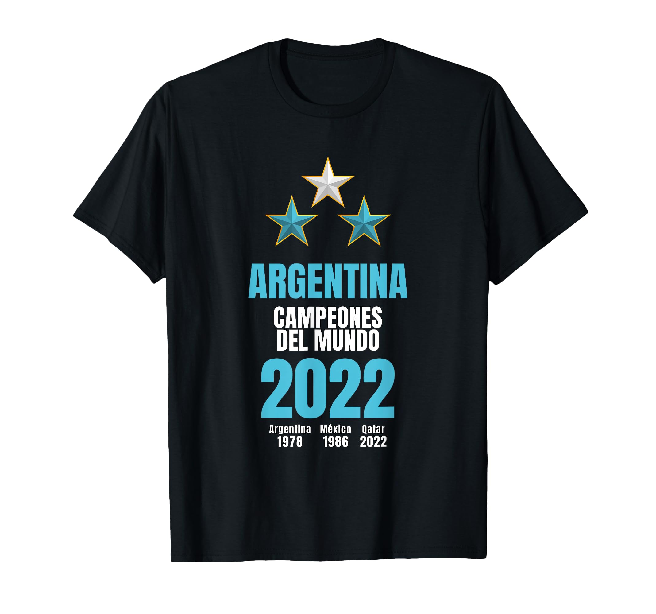 Argentina World Champion 2022 Soccer T-Shirt - Novelty Apparel for Adults - T-Shirt, Sweatshirt, Hoodie