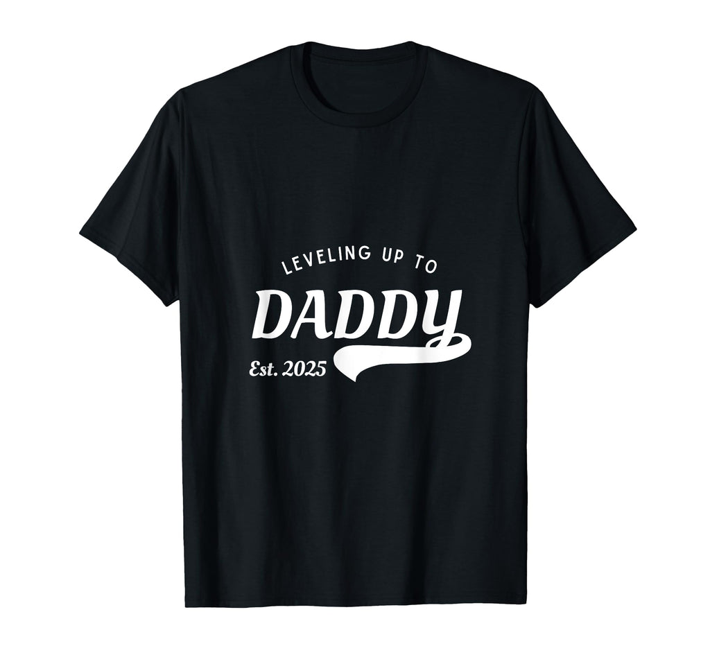 Leveling Up To Daddy 2025 Gamer Dad T-Shirt - Custom Art Print Men Women - T-Shirt, Sweatshirt, Hoodie