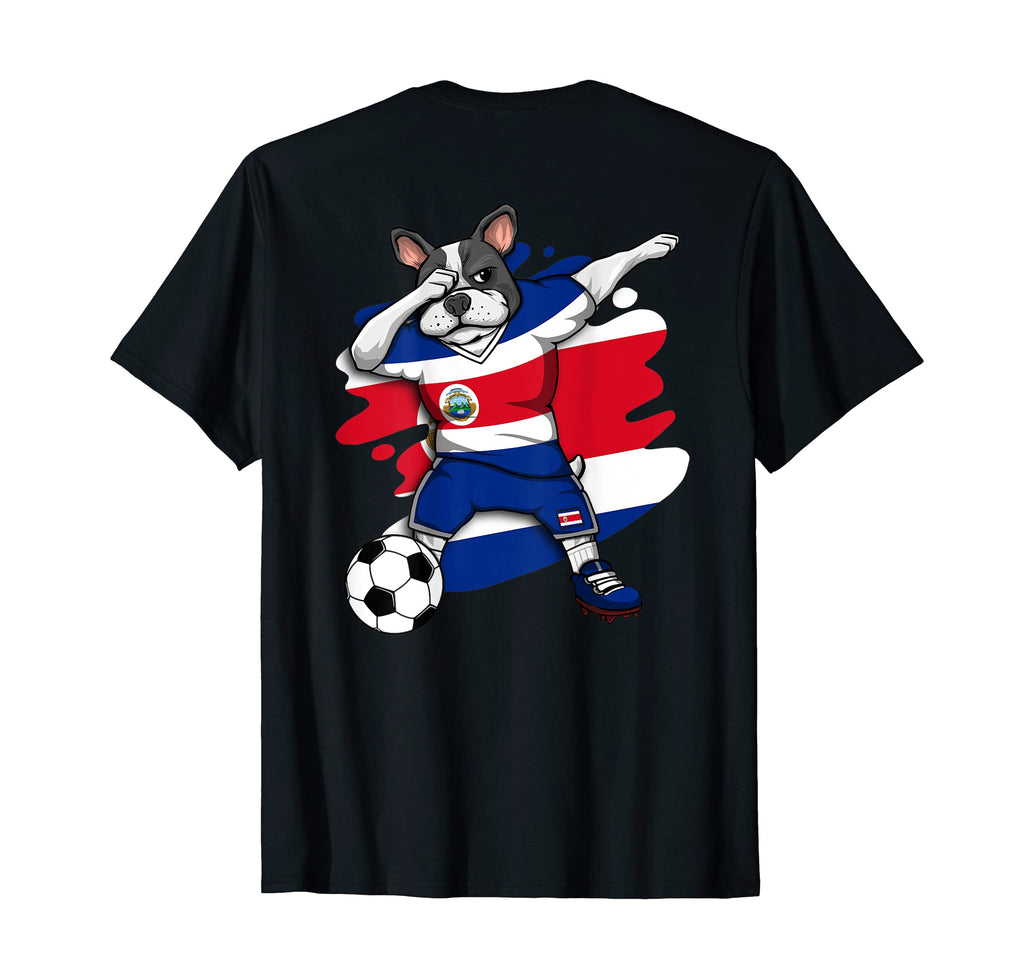 Dabbing French Bulldog Costa Rica T-Shirt - Unique Graphic for Adults - T-Shirt, Sweatshirt, Hoodie