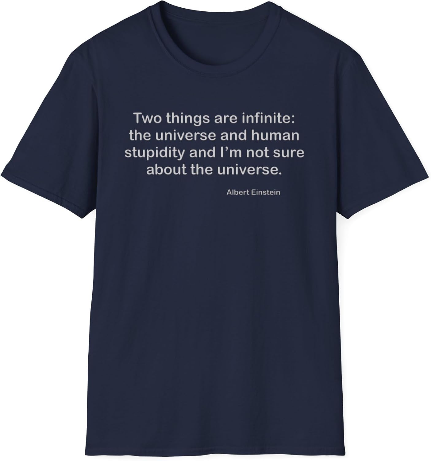Albert Einstein Human Stupidity Quote Philosophy - Adult & Kids T-Shirts, Sweatshirts & Hoodies apparel design preview 1