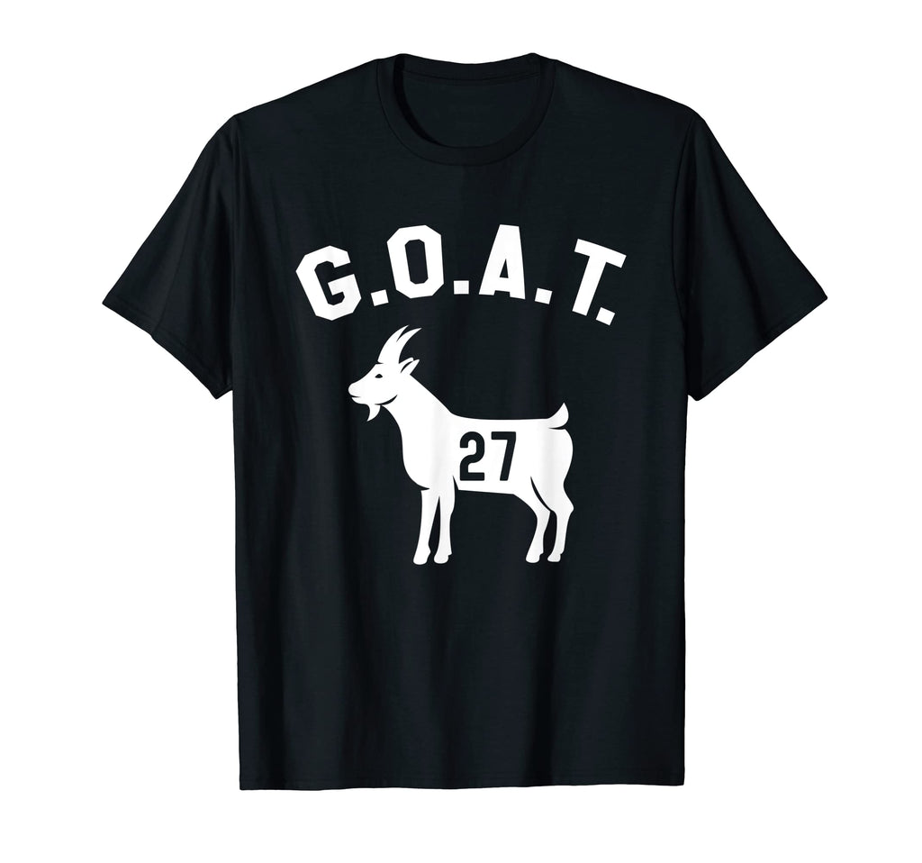 Goat Number 27 Greatest All Time Dad T-Shirt - Minimalist Print for Adults - T-Shirt, Sweatshirt, Hoodie