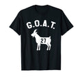Goat Number 27 Greatest All Time Dad T-Shirt - Minimalist Print for Adults - T-Shirt, Sweatshirt, Hoodie