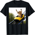 Funny Labrador Dog Riding Roller Coaster Meme for - Adult & Kids T-Shirts, Sweatshirts & Hoodies apparel design preview 1
