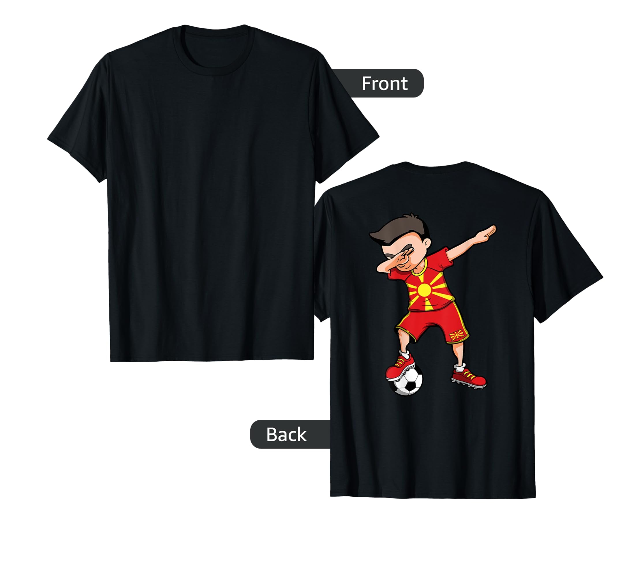 Dabbing Soccer Macedonia Jersey T-Shirt - Casual Everyday Wear Unisex - T-Shirt, Sweatshirt, Hoodie