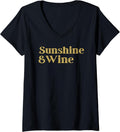Women's Sunshine and Wine Funny Summer Drinking Quote - Adult & Kids T-Shirts, Sweatshirts & Hoodies apparel design preview 1