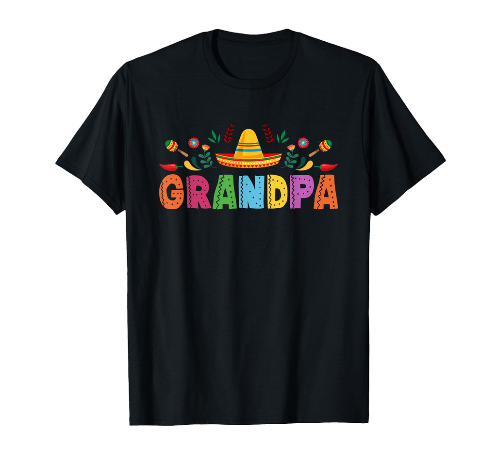 Grandpa Mexican Fiesta Bday T-Shirt - Casual Everyday Wear for Adults - T-Shirt, Sweatshirt, Hoodie