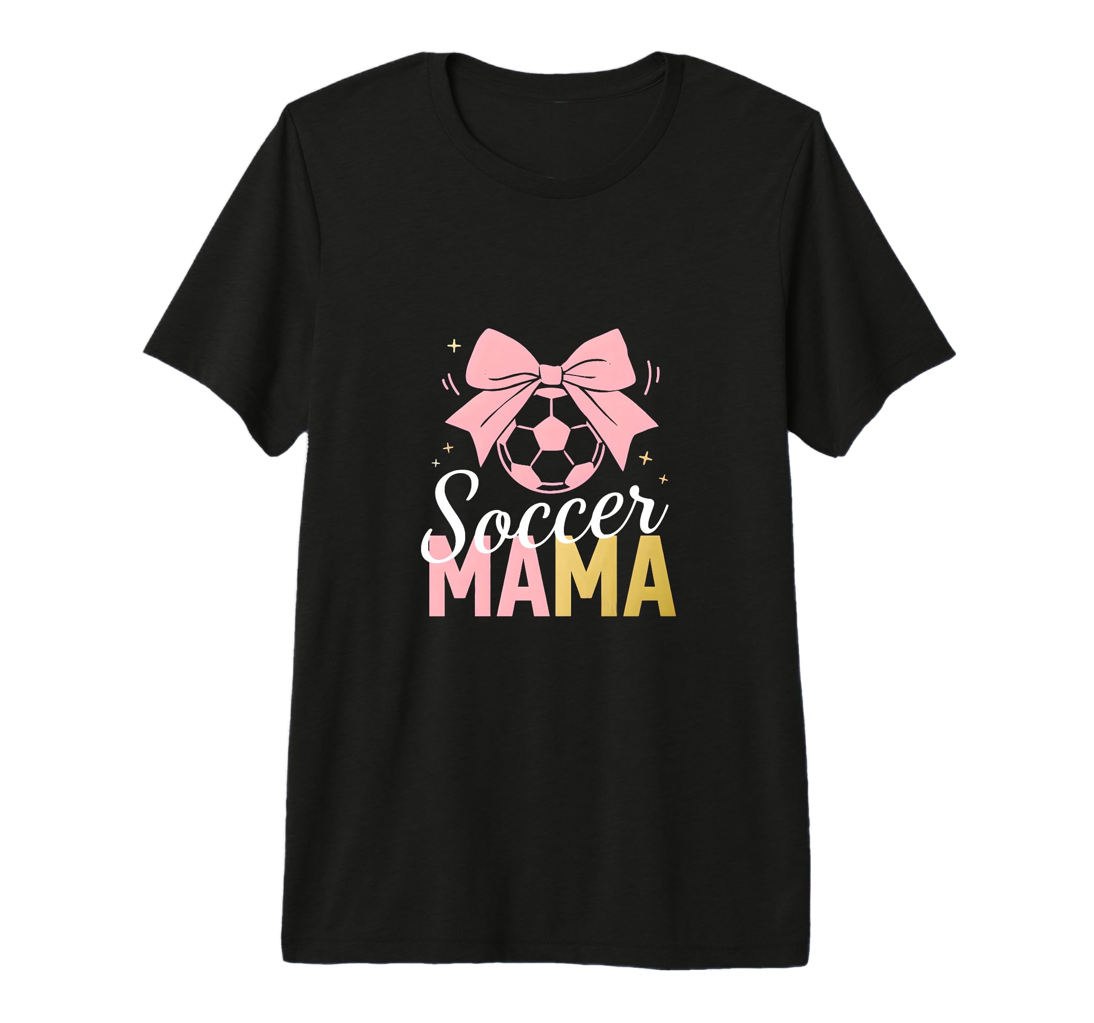Soccer Mama Bow Soccer Mom Club Tri Blend T-Shirt - Unique Graphic Unisex - T-Shirt, Sweatshirt, Hoodie