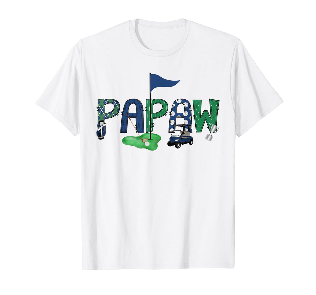 Papaw Birthday Hole One Golf Sport T-Shirt - Minimalist Print for Adults - T-Shirt, Sweatshirt, Hoodie