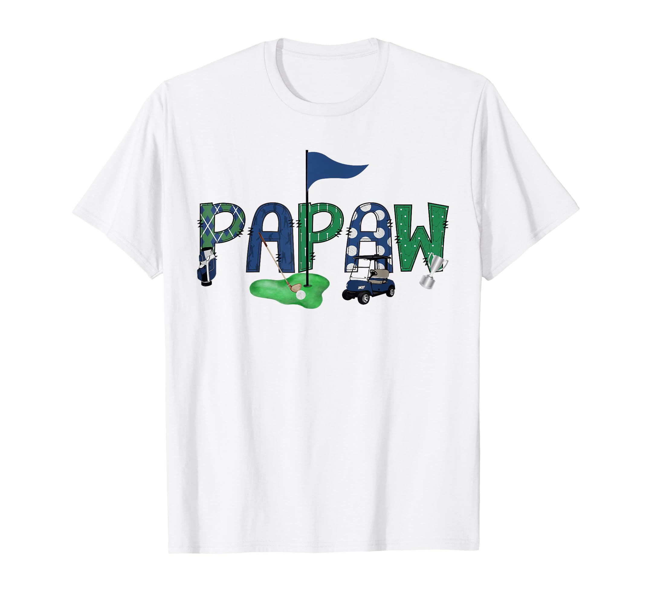 Papaw Birthday Hole One Golf Sport T-Shirt - Minimalist Print for Adults - T-Shirt, Sweatshirt, Hoodie
