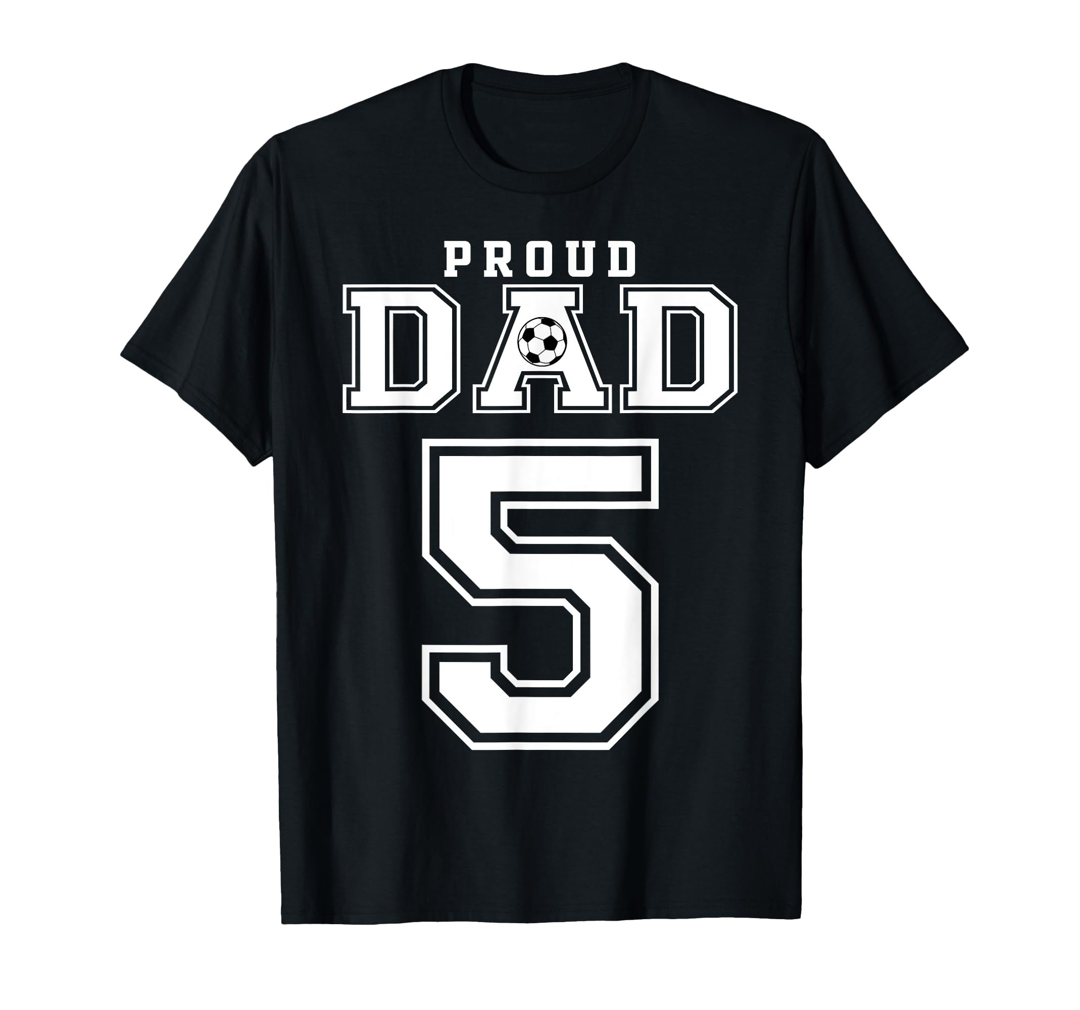 Number 5 Custom Proud Soccer Futbol T-Shirt - Aesthetic Graphic Men Women - T-Shirt, Sweatshirt, Hoodie