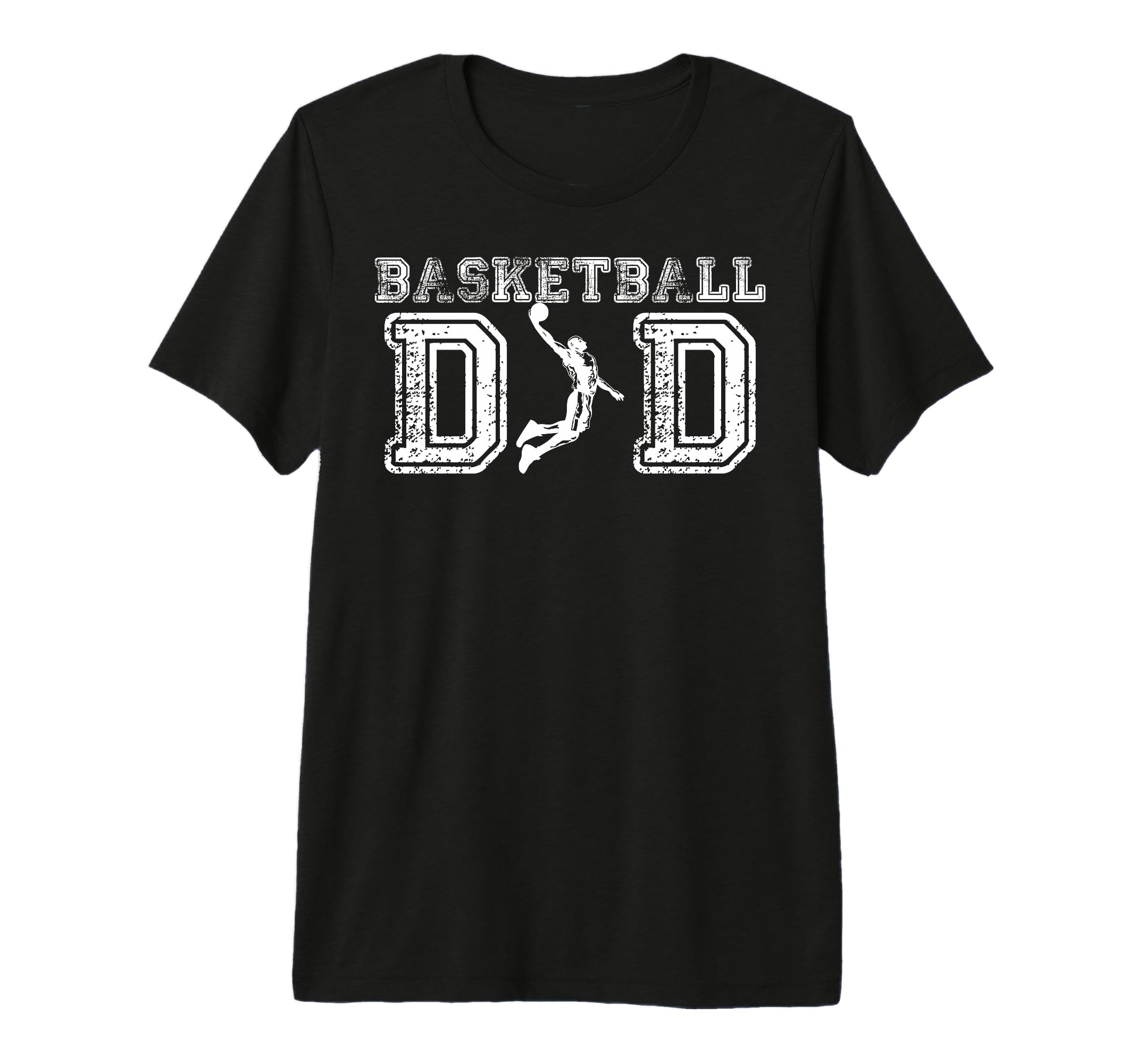 Basketball Dad Daddy Papa Father Tri T-Shirt - Minimalist Print for Adults - T-Shirt, Sweatshirt, Hoodie