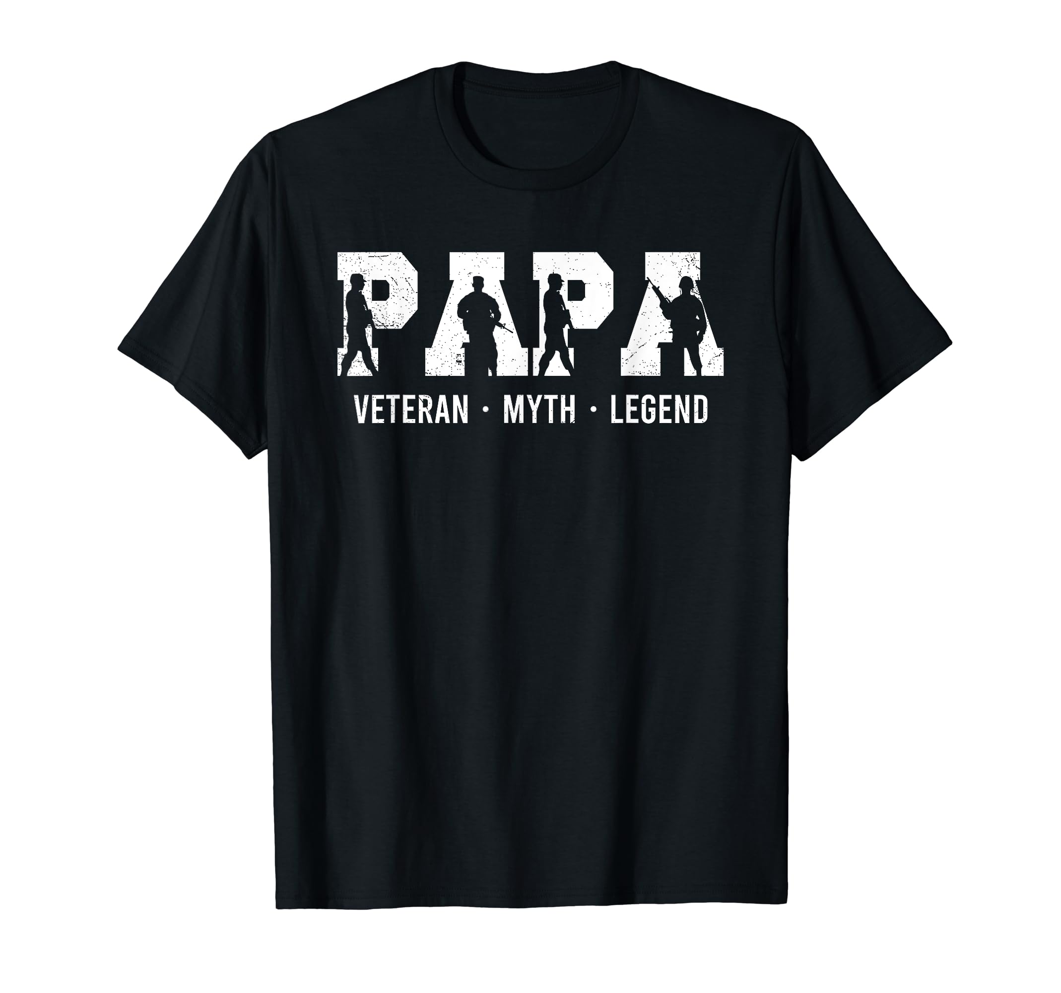 Mens Papa Veteran Myth Legend Funny T-Shirt - Trendy Graphic Unisex - T-Shirt, Sweatshirt, Hoodie