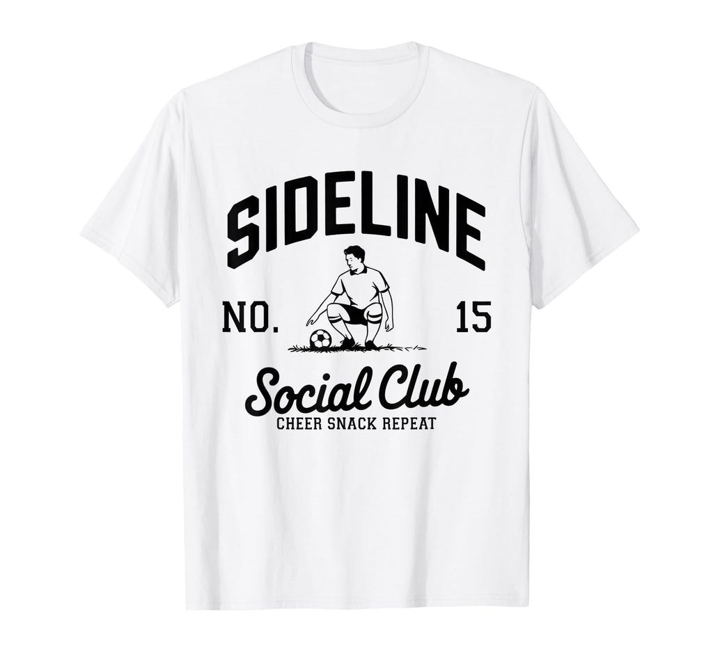 Sideline Social Club Soccer Mom Game T-Shirt - Custom Art Print for Adults - T-Shirt, Sweatshirt, Hoodie