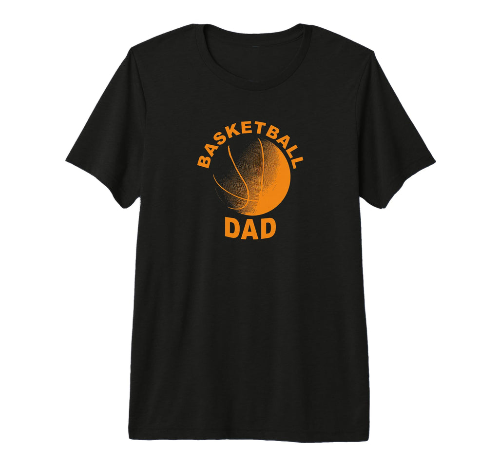 Basketball Dad Tri Blend T-Shirt - Minimalist Print for Adults - T-Shirt, Sweatshirt, Hoodie