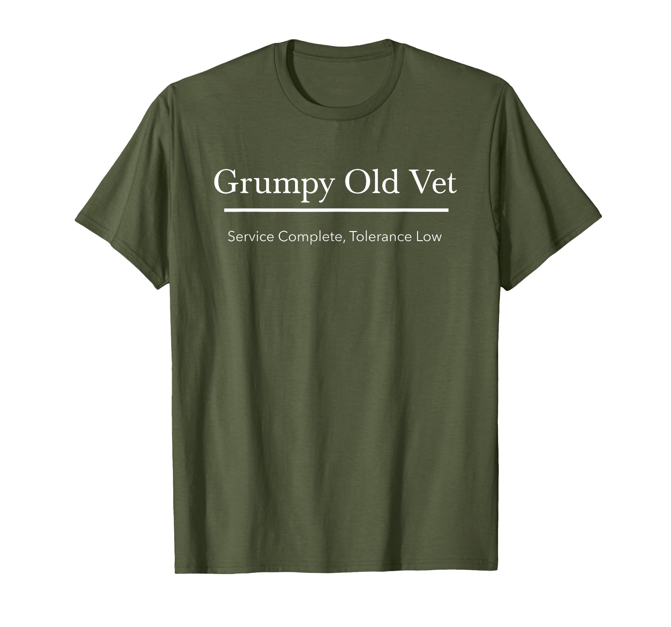Funny Grumpy Old Veteran Military T-Shirt - Minimalist Print for Adults - T-Shirt, Sweatshirt, Hoodie