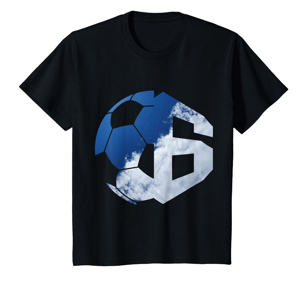 Number 6 Years Soccer 6Th Birthday T-Shirt - Graphic Print Unisex - T-Shirt, Sweatshirt, Hoodie