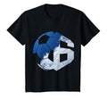 Number 6 Years Soccer 6Th Birthday T-Shirt - Graphic Print Unisex - T-Shirt, Sweatshirt, Hoodie