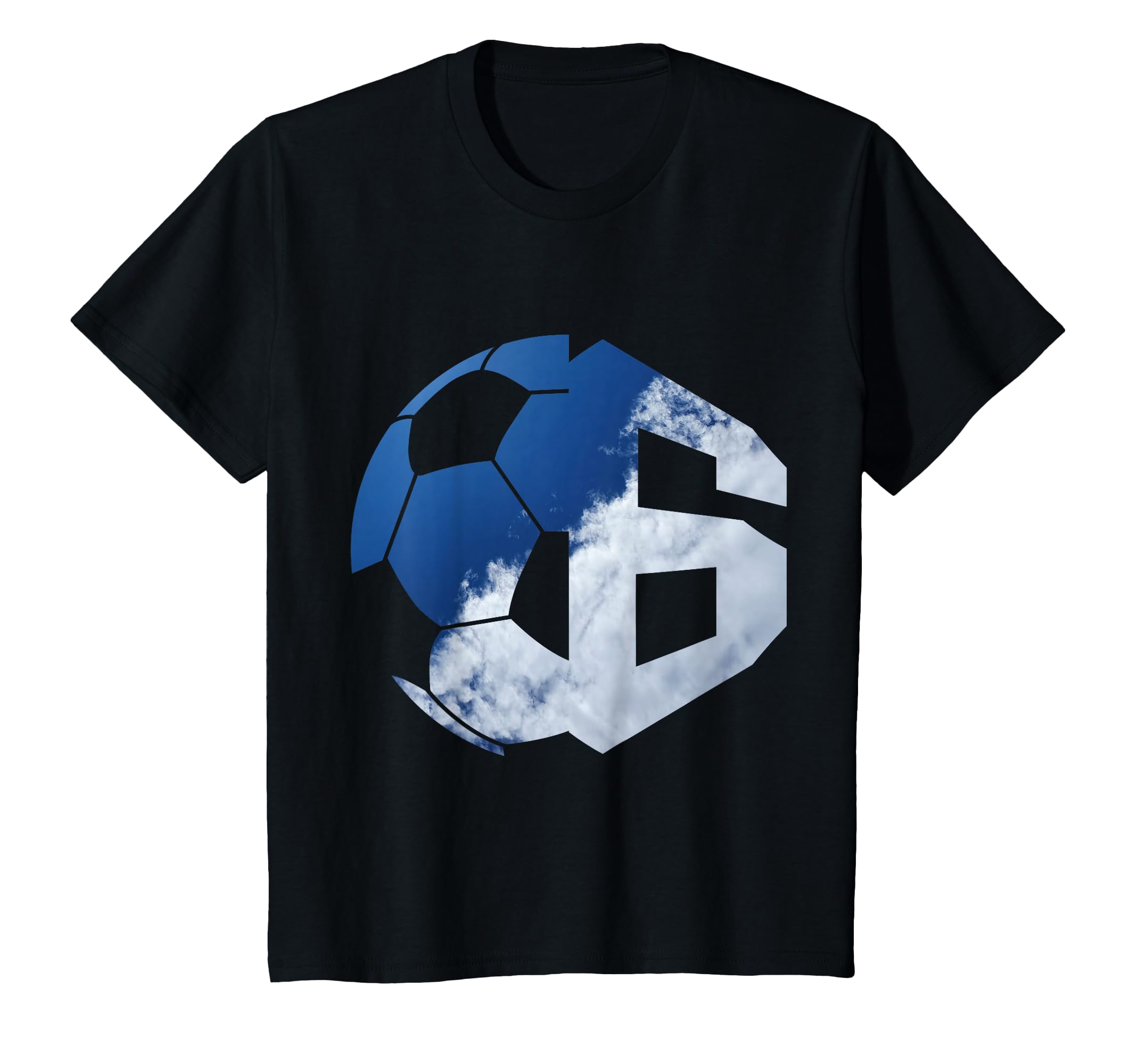 Number 6 Years Soccer 6Th Birthday T-Shirt - Graphic Print Unisex - T-Shirt, Sweatshirt, Hoodie