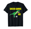 Soccer Saurus Tyrannosaurus Rex Soccer T-Shirt - Novelty Apparel for Adults - T-Shirt, Sweatshirt, Hoodie
