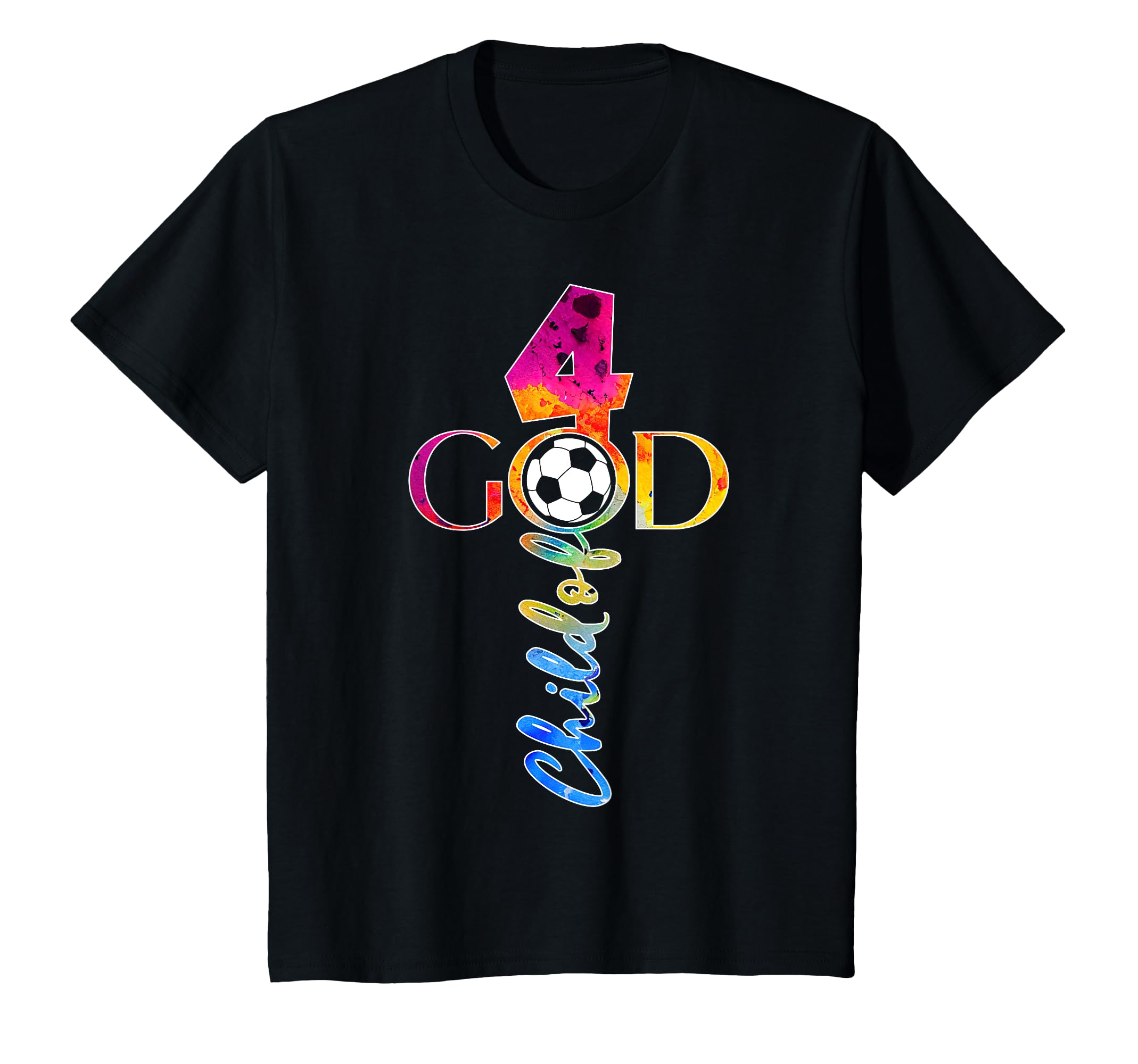 Jesus 4 Years Child God Soccer 4Th T-Shirt - Graphic Print Men Women - T-Shirt, Sweatshirt, Hoodie