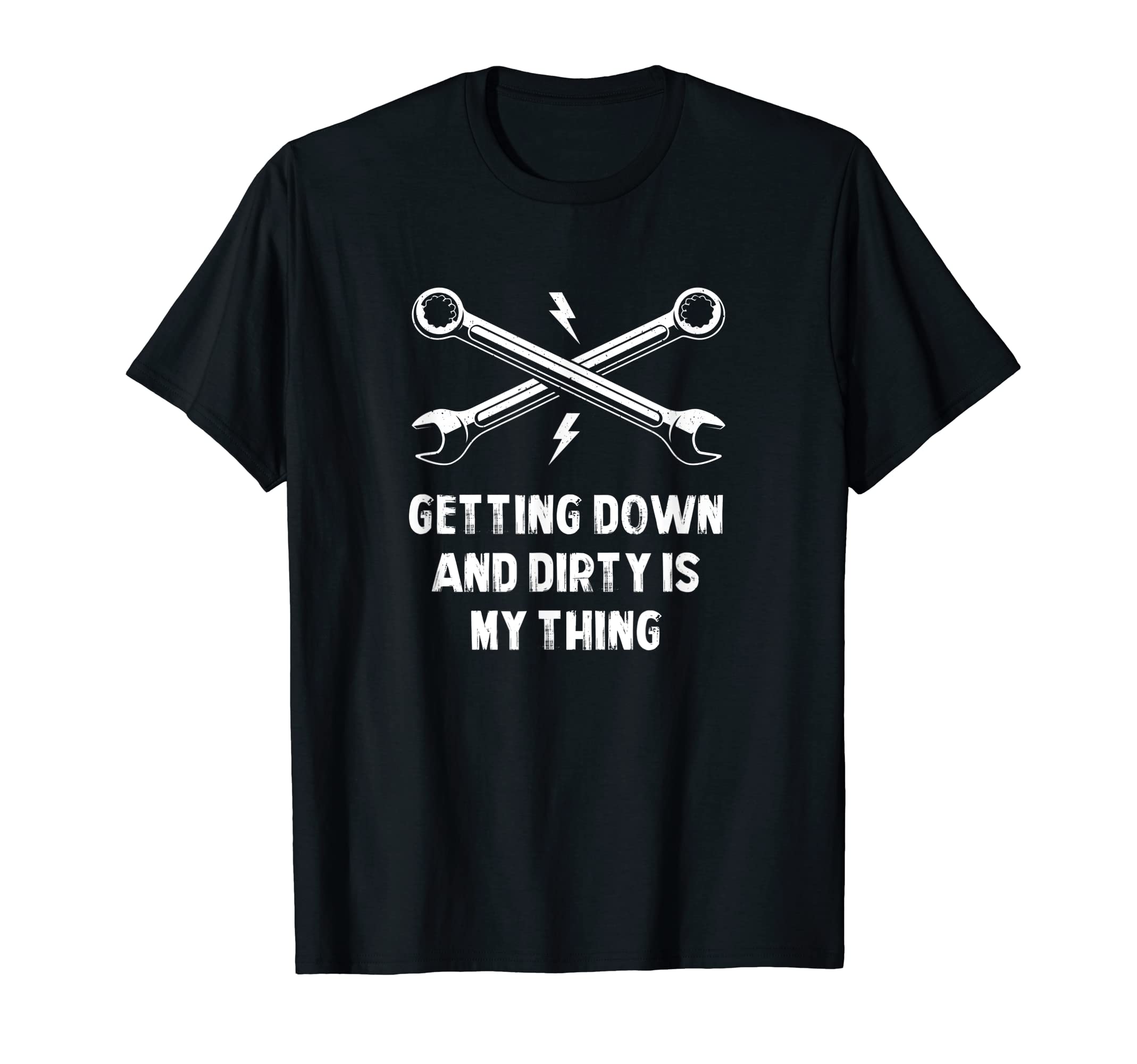 Getting Down And Dirty Dad Jokes T-Shirt - Minimalist Print Men Women - T-Shirt, Sweatshirt, Hoodie