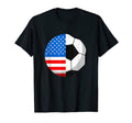 Half America Usa Flag Half Football T-Shirt - Streetwear Style Unisex - T-Shirt, Sweatshirt, Hoodie