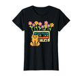 Cat Casette Tape Soul Flowers Mom T-Shirt - Unique Graphic Unisex - T-Shirt, Sweatshirt, Hoodie