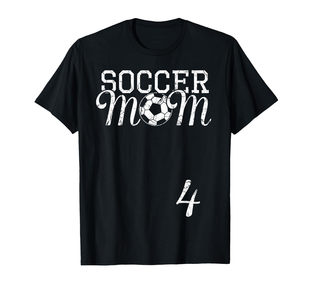 Soccer Mom Jersey Number 4 Favorite T-Shirt - Trendy Graphic Men Women - T-Shirt, Sweatshirt, Hoodie