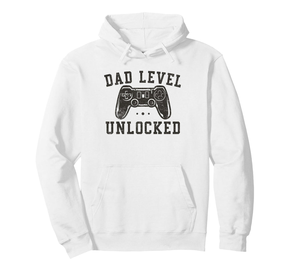 Dad Level Unlocked New Dad To Be Gifts Gamer Hoodie - Graphic Print Unisex - T-Shirt, Sweatshirt, Hoodie