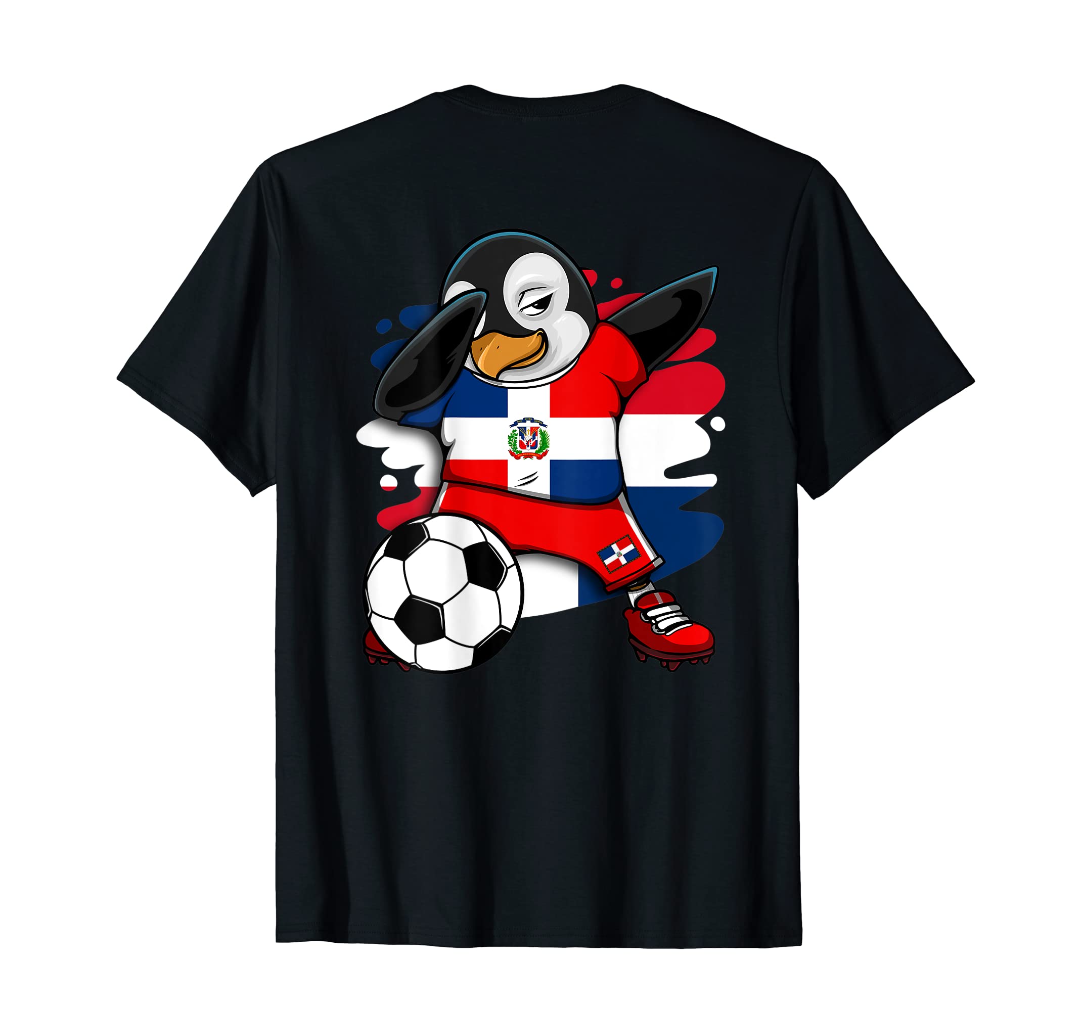 Dab Penguin Dominican Republic T-Shirt - Casual Everyday Wear Unisex - T-Shirt, Sweatshirt, Hoodie